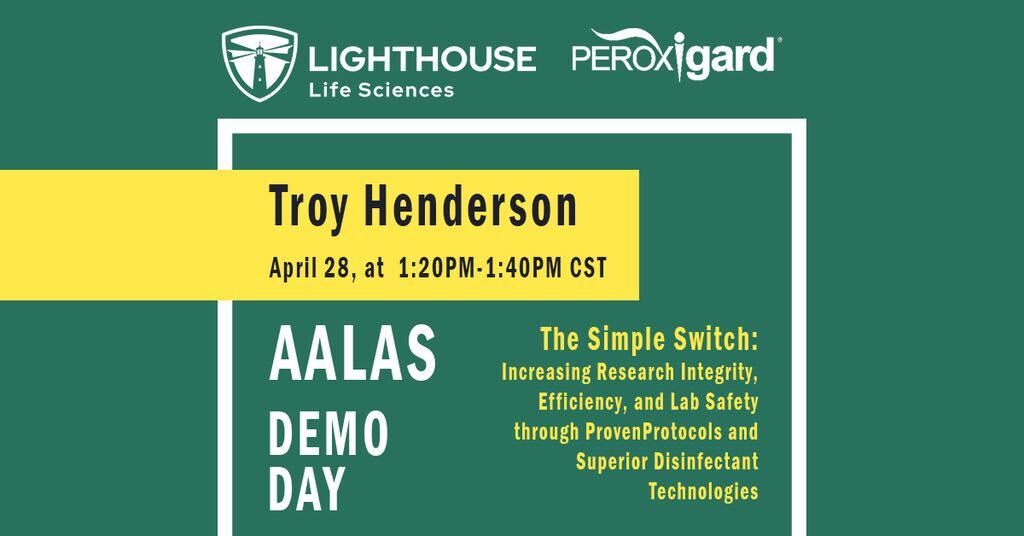 Join Lighthouse on April 28th at 1:20 PM (CST) for an AALAS Demo Day Presentation